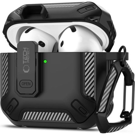 Pouzdro na sluchátka Tech-Protect černé pro Apple AirPods 4