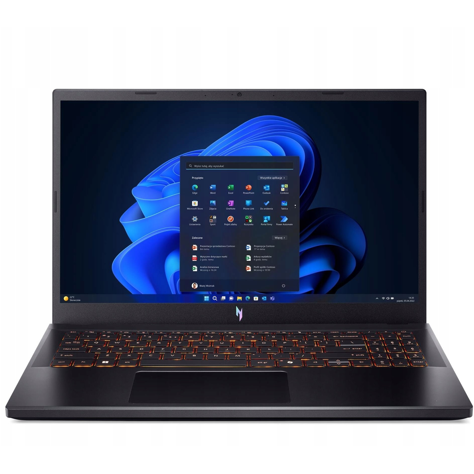 Notebook Acer Nitro V 15 15,6" AMD Ryzen 7 séria 7000 16 GB / 512 GB