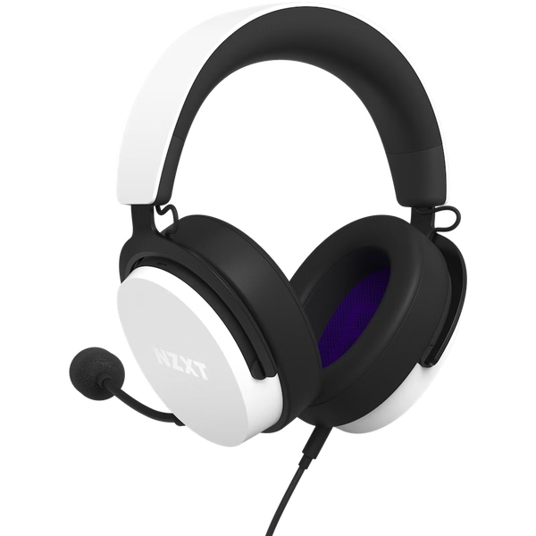 Căști de gaming cu fir NZXT Relay 40 mm – Alb