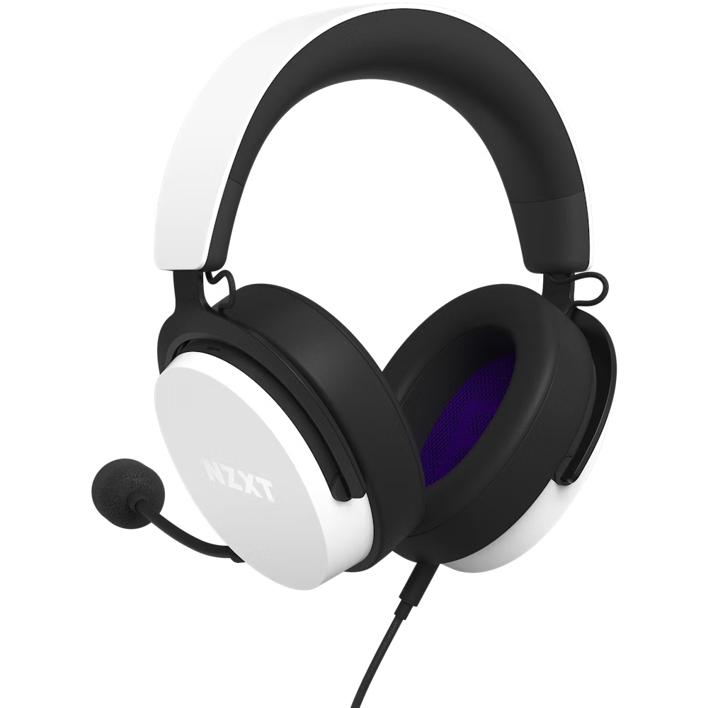 NZXT Relay Vezetékes Gaming Headset - Fekete/Fehér (AP-WCB40-W2)