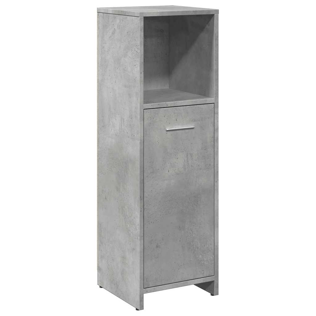 betonszürke forgácslap fürdőszobaszekrény 30 x 30 x 95 cm (856032)