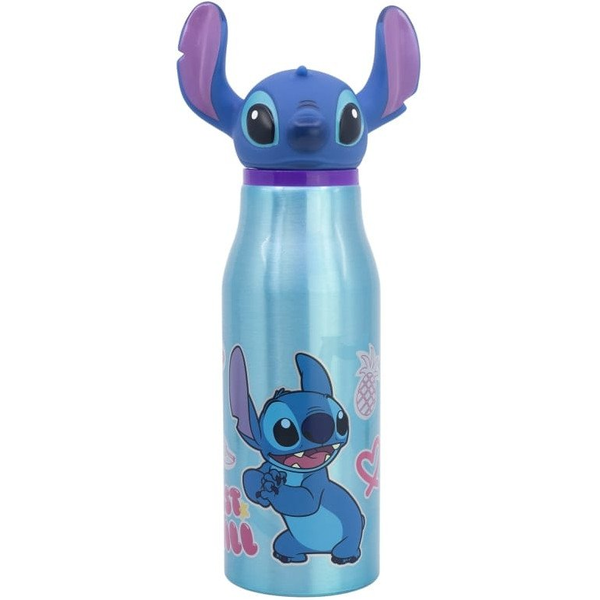 Stitch Fém Kulacs 690 ml 3D Mintás