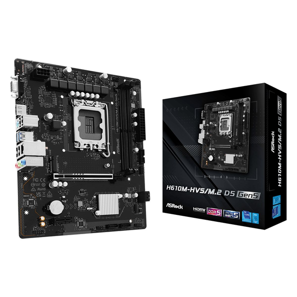ASROCK H610M-HVS/M.2 D5 GEN5 90-MXBTV0-A0UAYZ