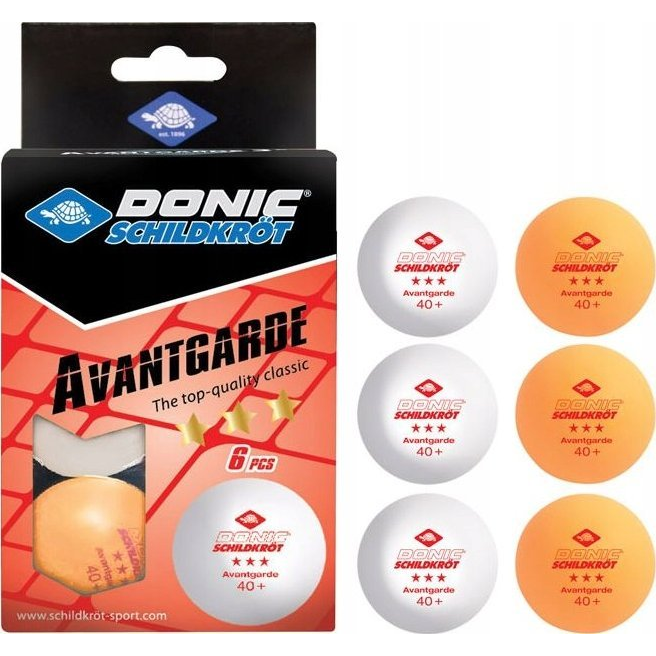 Ping-pong labda Donic Avantgarde 3 csillagos fehér-sárga (608533)