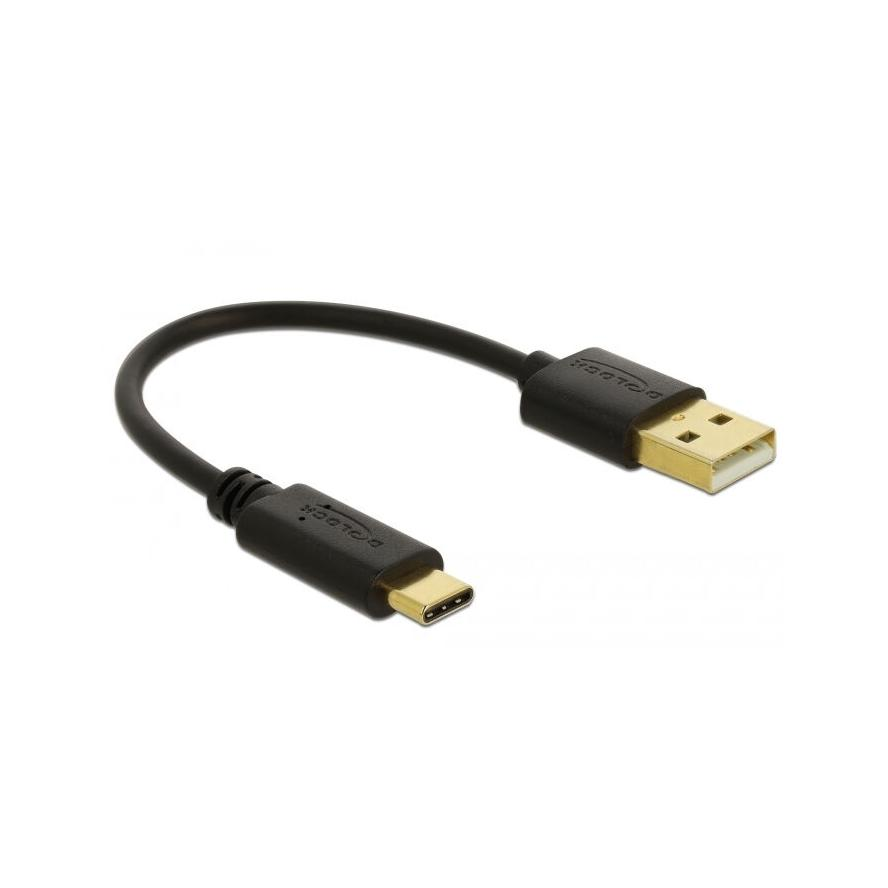DeLock USB Type-C 0,15m Black (85354)