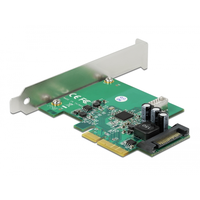 Delock PCI Express Kártya - 1 x belső USB 3.2 Gen 2 Kulcs B, 20 tűs anya csatlakozó (90068) (90068)