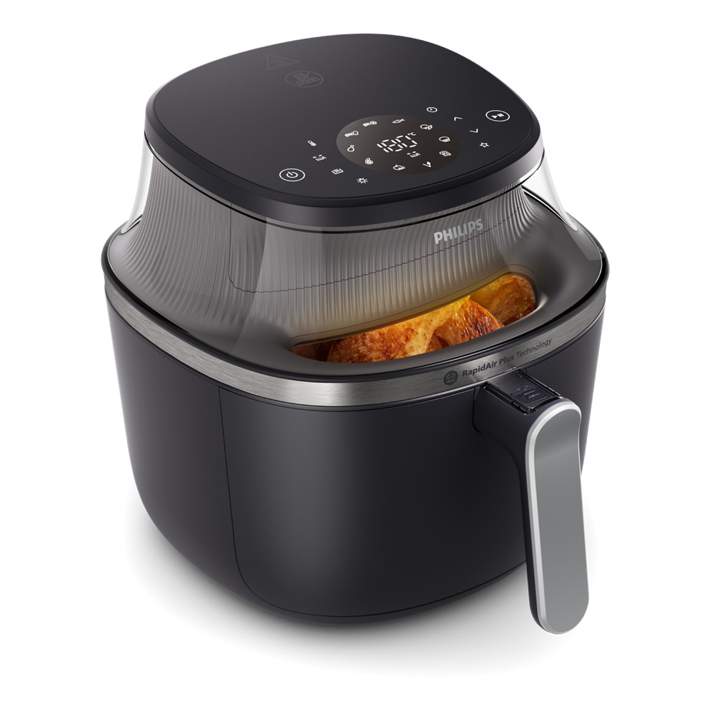 Philips 3000 series NA341/00 fritéza Samostarný 7,2 L Samostatný 2000 W Teplovzdušná fritéza Čierna, Strieborná (NA341/00)