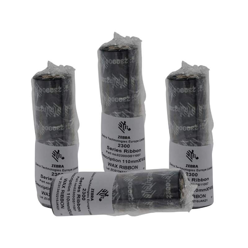 Zebra Z2300 festékszalag 110MMx74M Wax OUT 12db/doboz (02300GS11007_) (02300GS11007_)