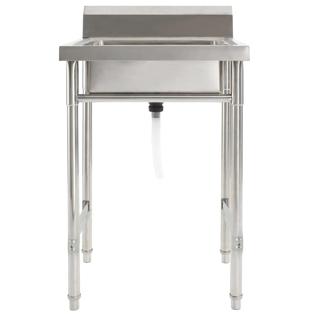 rozsdamentes acél egymedencés mosogatótálca (144290)