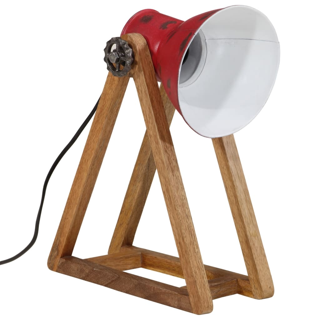 kopott piros asztali lámpa 25 W 30x17x40 cm E27 (371903)