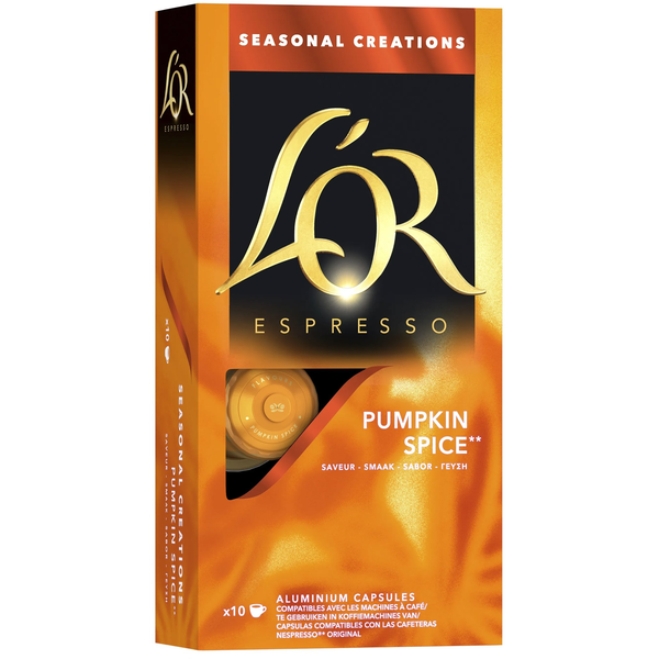 L´OR Espresso Pumpkin Spice 10 kapszula Nespresso®* Original kávéfőzőhöz