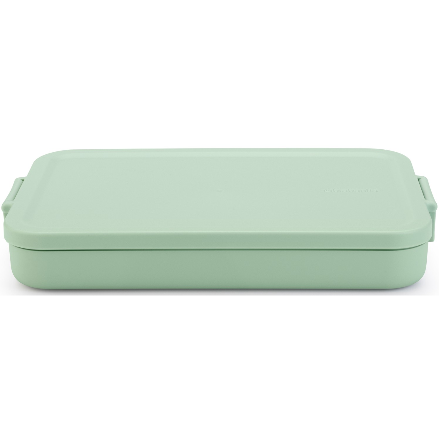 BRABANTIA Make & Take Flat Lunch Box lapos ételhordozó doboz. 1100 ml. szivárgás- és légmentes záródás. bepattintós (clip-on) zárómechanizmus. BPA mentes műanyag. jáde zöld - 202926 (202926)