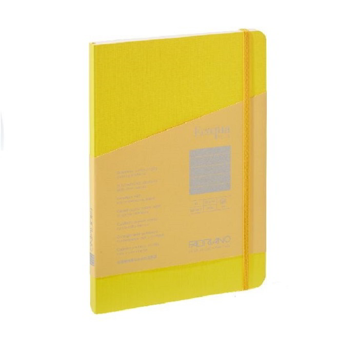 Fabriano Ecoqua Plus 80 lapos A5 vonalas notesz - Sárga (19621007)