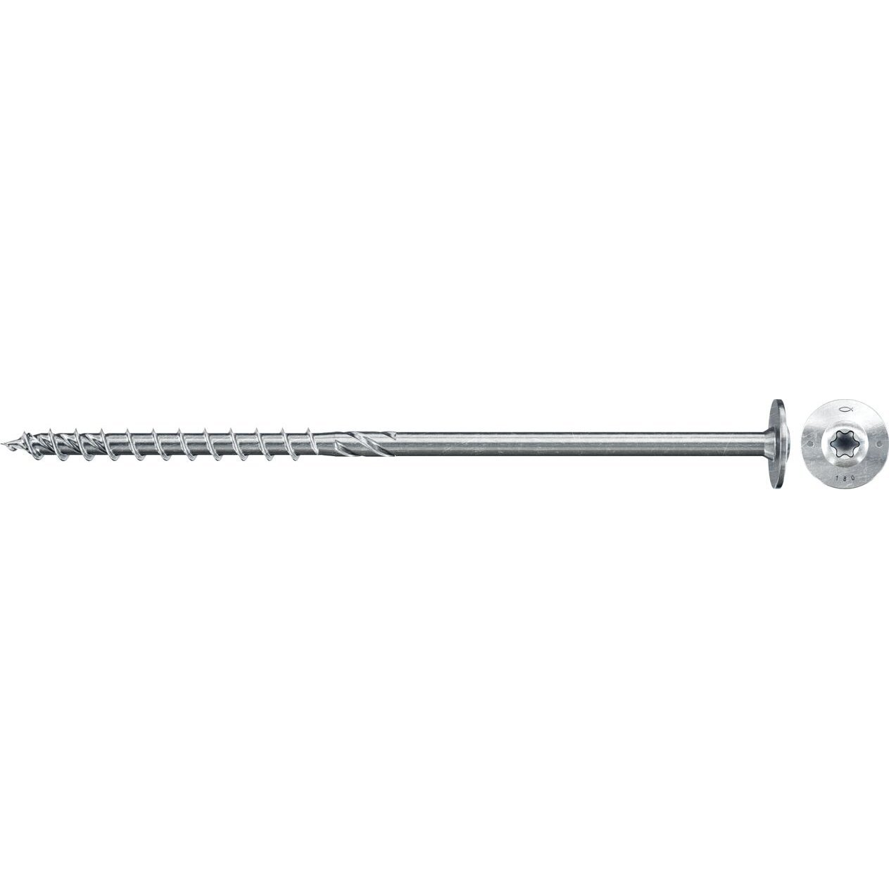 Fischer 566334 PowerFast II Tányércsavarok 8 mm 120 mm Belső négyfog Acél Galvanikusan cinkezett 50 db (566334)