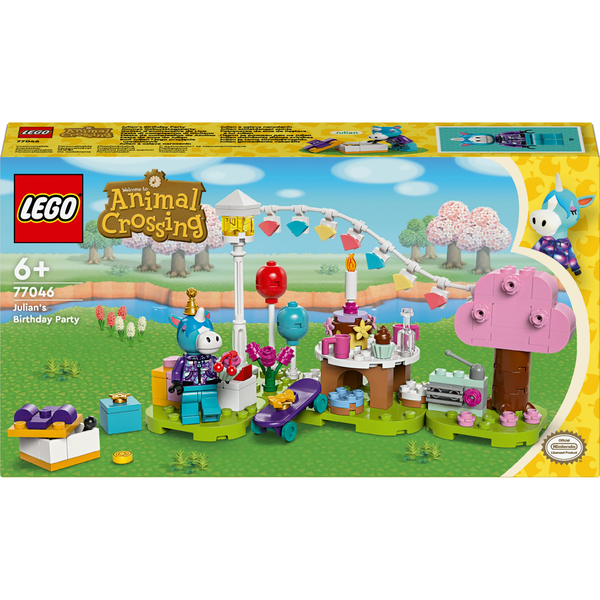 LEGO Animal Crossing Fiesta de cumpleaños de Azulino, Juego de construcción +6 años - 77046