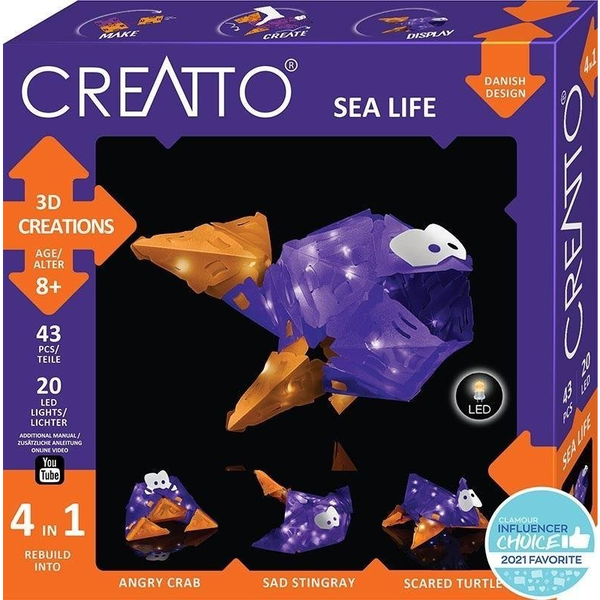 Kosmos Creatto Sea Life Puzle 3D 43 pieza(s) Animales
