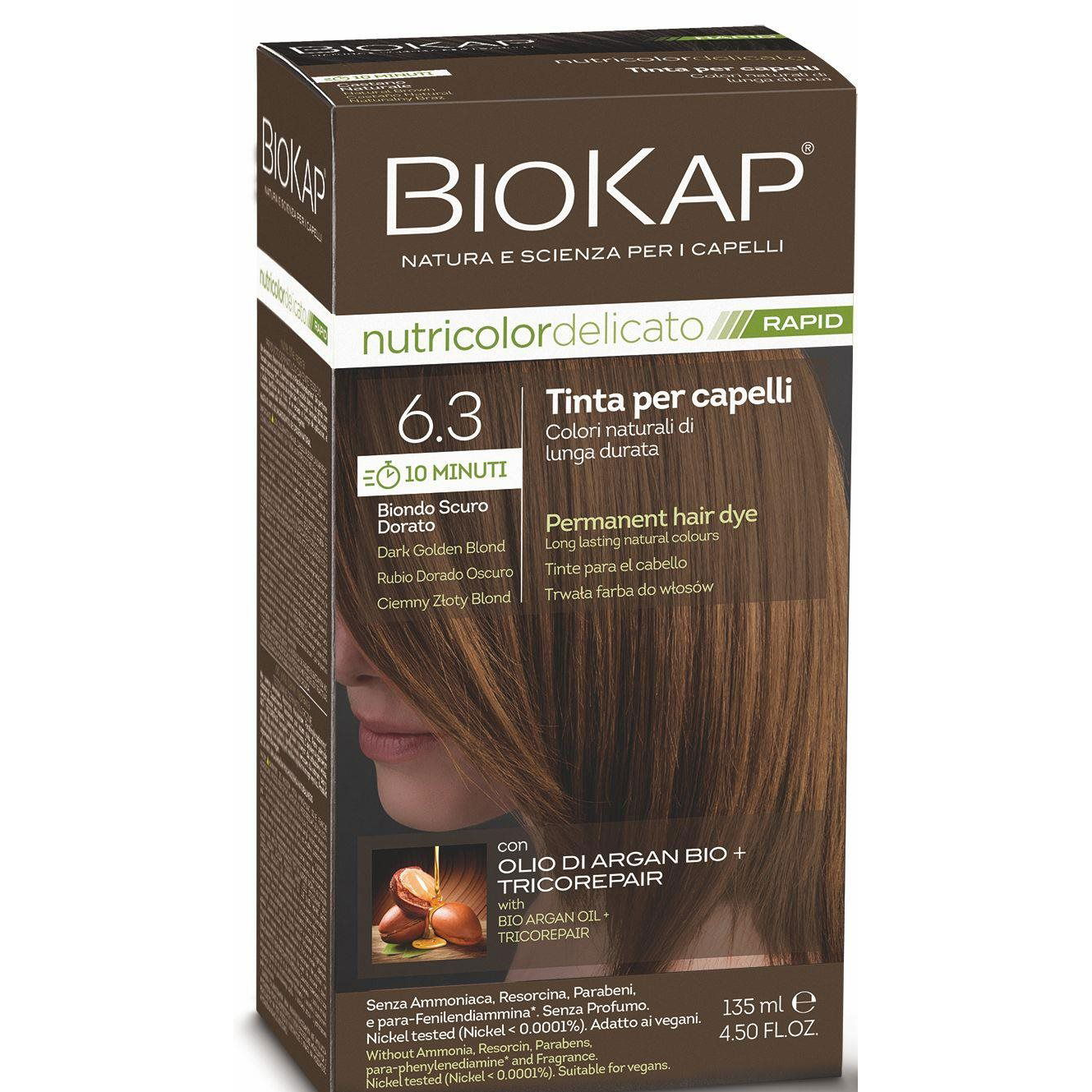 BIOKAP Delicato Rapid 6.30 Sötét aranyszőke 135 ml (8030243025661)