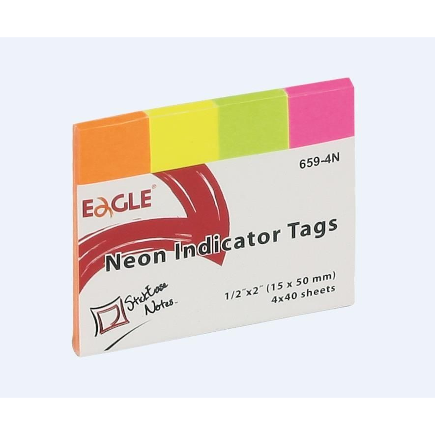 Oldaljelölő EAGLE 659-4N Papír Neon Szín 4x40 Lap (233795)