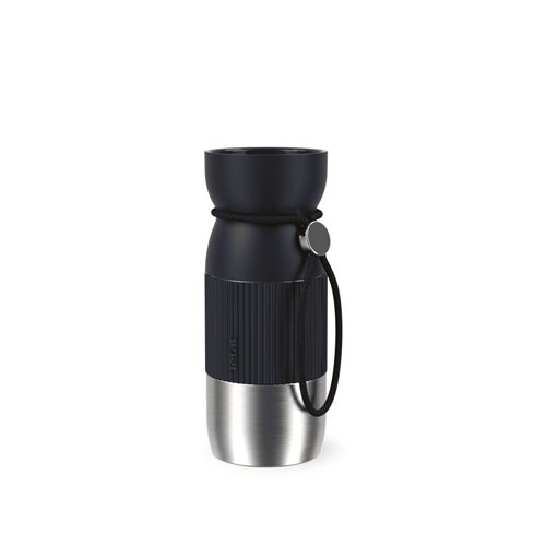 Tefal beYou N2191310 tazza da viaggio 360 ml Nero, Acciaio inox Acciaio inox