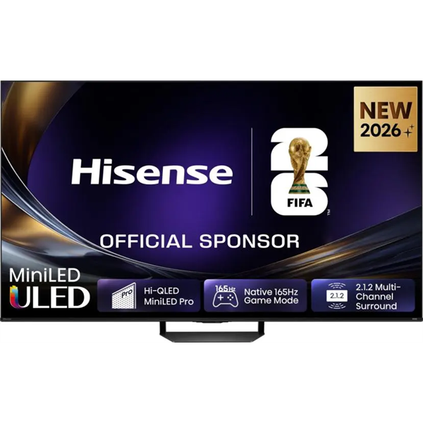 Hisense 55U7S PRO tv 139,7 cm (55") 4K Ultra HD Smart TV Wifi Grijs, Zwart 500 cd/m²