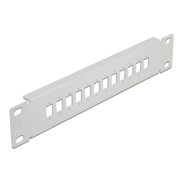 DELOCK 10" LWL Patchpanel 12 Port SC Simp./LC Dup. 1 HE grau