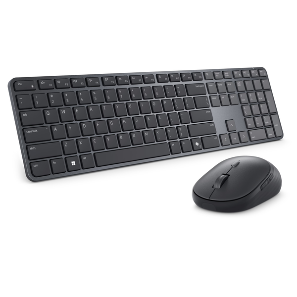 DELL Pro 7 Slim KM726 tastatur Mus inkluderet Hjemme/kontor RF trådløs + Bluetooth QWERTY US International Sort