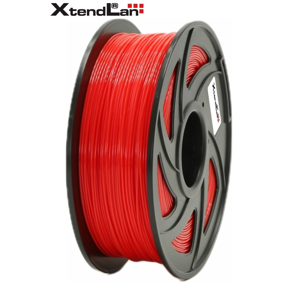 XtendLAN Filament PET-G 1.75mm 1 kg - Élénk piros (3DF-PETG1.75-FRD 1KG)