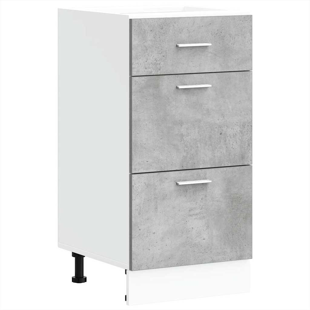 Alsószekrény betonszürke 40x46x81,5 cm Gépi forgácsolt fa (854214)