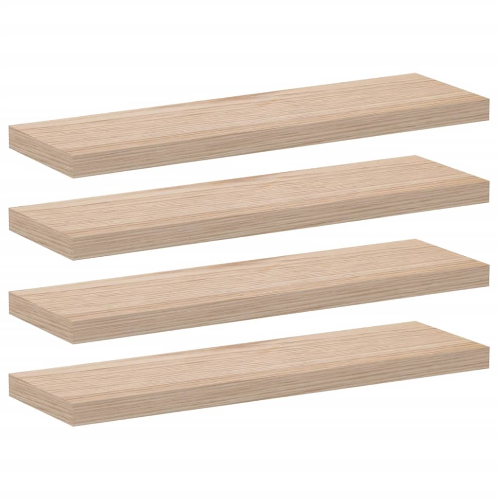 4 db szerelt fa függőpolc 80 x 23,5 x 4 cm (4010693)