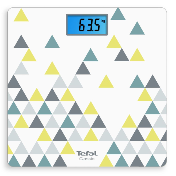 Tefal Classic PP1536V0 osobní váha Čtverec Modrá, Šedá, Bílá, Žlutá Elektronická osobní váha