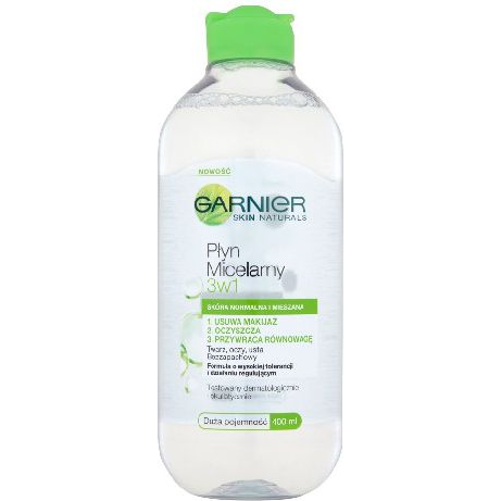 Garnier Essentials Płyn micelarny do cery normalnej i mieszanej 3w1 400ml