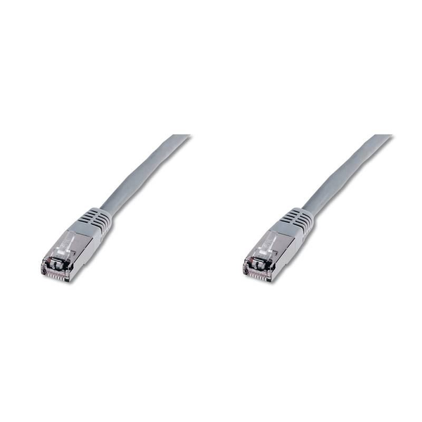 Patchcord Digitus F/UTP (FTP) 5e RJ45 / RJ45 10 m šedý