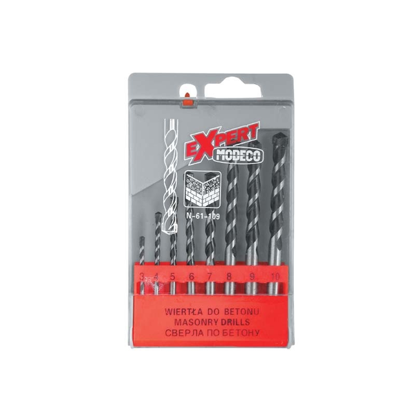 Wiertło Modeco do betonu walcowe 7 4 5 3 6 10 8 9mm zestaw (MN-61-109)