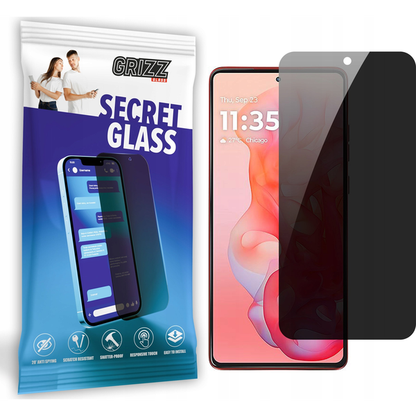  GrizzGlass Szkło prywatyzujące GrizzGlass SecretGlass do Motorola Moto G Stylus 5G 2024
