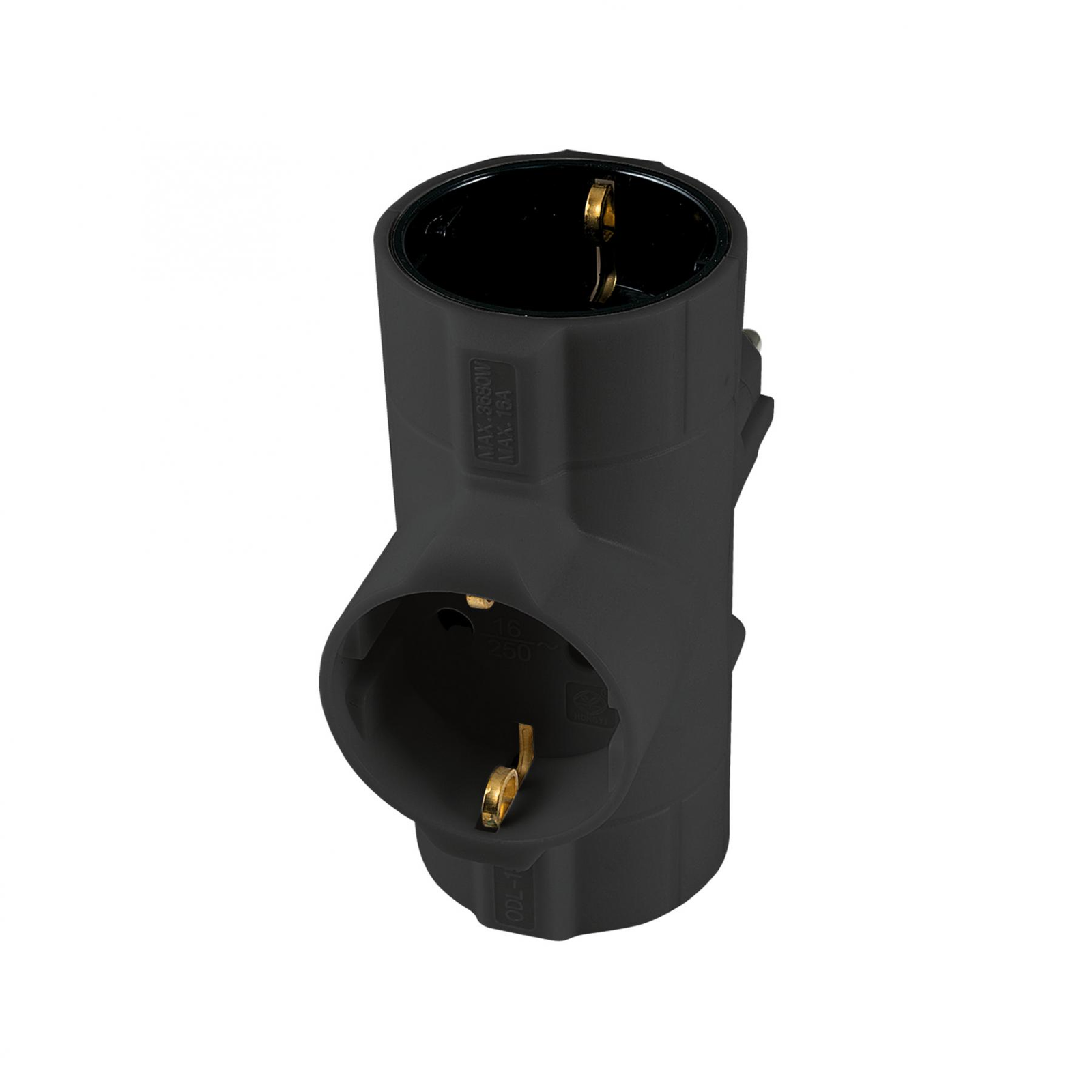 Somogyi TPF-26/BK Hálózati elosztó T-alakú - Fekete (TPF-26/BK)