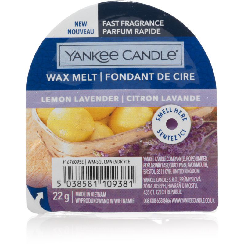 YANKEE CANDLE Lemon Lavander 22 g (5038581109381)