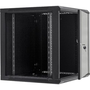 Сървърен шкаф със стъклена врата и отваряща се страна, Netrack, F-Line, 12U, 600x600 mm, 19", Черен