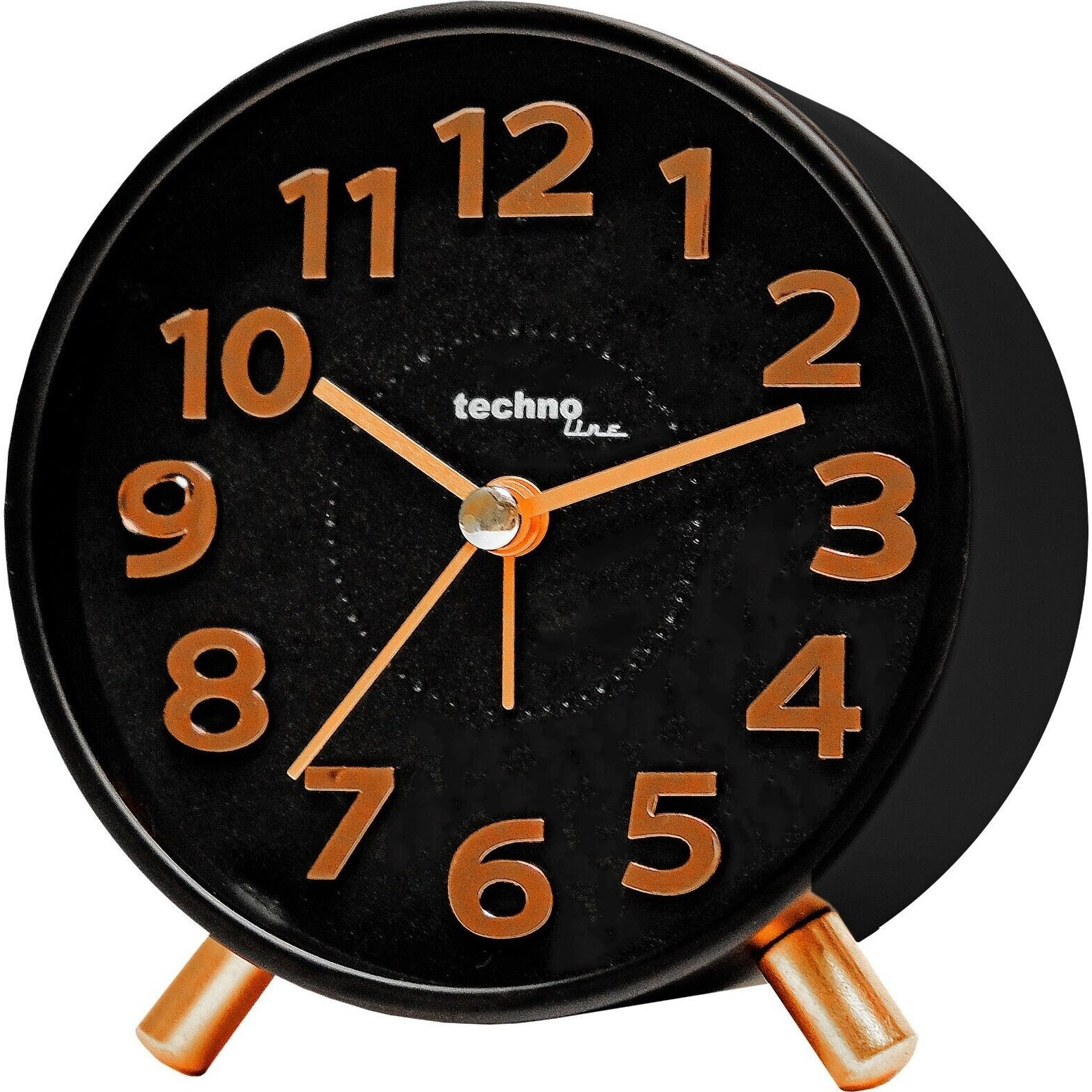 TECHNO LINE Modell F analóg ébresztőóra fekete-réz (Modell F)