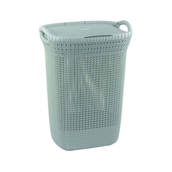 Кош за пране Curver Knit, Син, 57 л