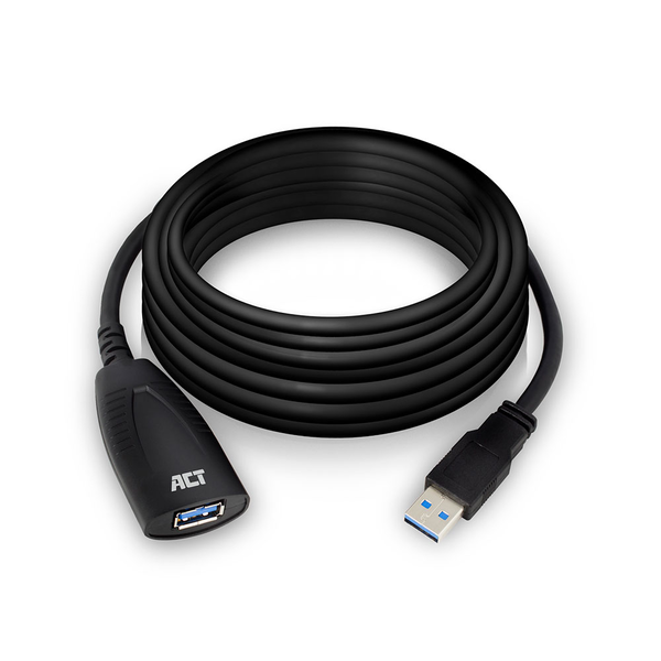 ACT AC6105 cable USB USB 3.2 Gen 1 (3.1 Gen 1) 5 m USB A Negro