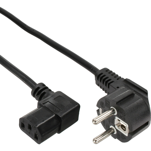 InLine B-16752A Stromkabel Netzstecker Typ F IEC C13