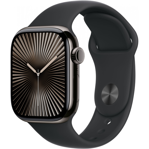 Apple Watch Series 10 42 mm Cellular Space Grey Titanium Black Sport Band