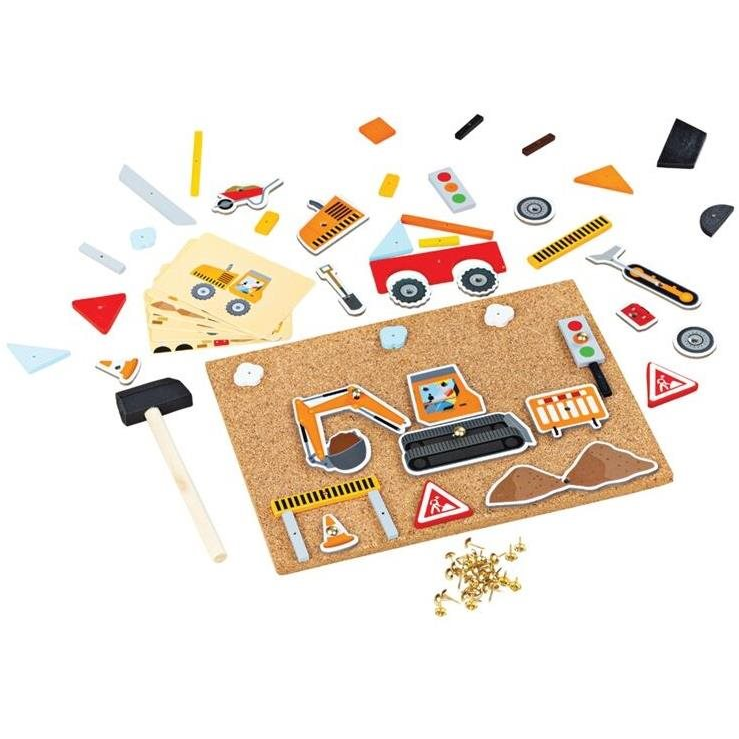 Bigjigs Toys Kreatív kalapálós játék, szállítmányozás (691621001790)