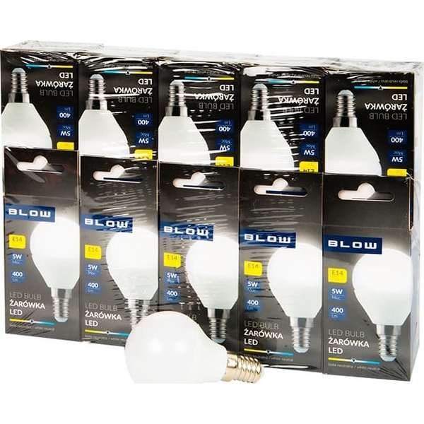 Blow 87-435# Żarówka led  e14 g45 eco 5w neut.10szt
