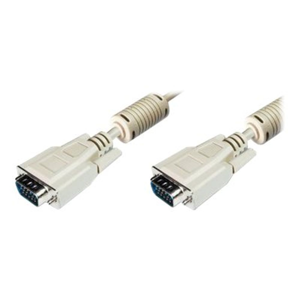 Assmann VGA Monitor connection cable, HD15 5m Beige