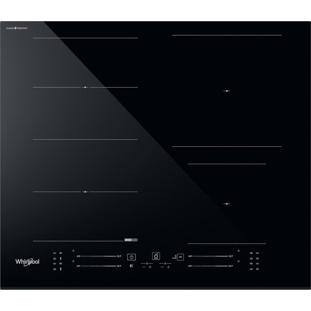 Whirlpool WF S5060 CPBF Fekete Beépített 59 cm Kerámia 4 zóna (S5060CPBF)