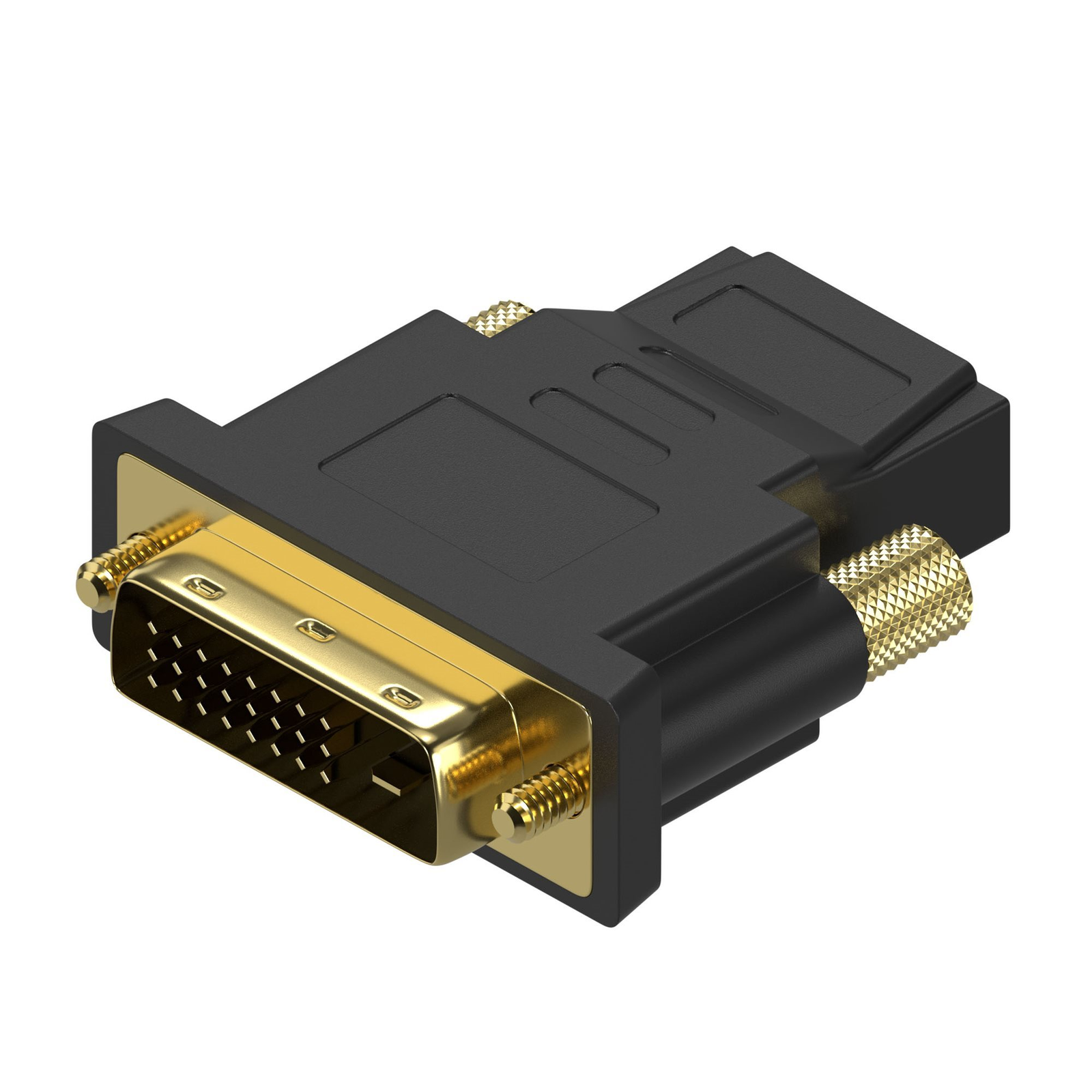 AlzaPower DVI-D (24+1) (M) to HDMI (F) FullHD, fekete (APW-ADDVHD01B)