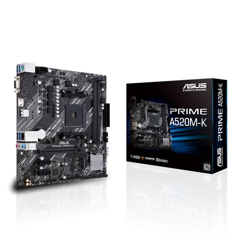 ASUS PRIME A520M-K AMD A520 Socket AM4 Micro ATX