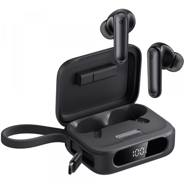 Anker soundcore P41i - Black (MFI) Kopfhörer True Wireless Stereo (TWS) im Ohr Anrufe/Musik/Sport/Alltag USB Typ-C Bluetooth Ladestation Schwarz