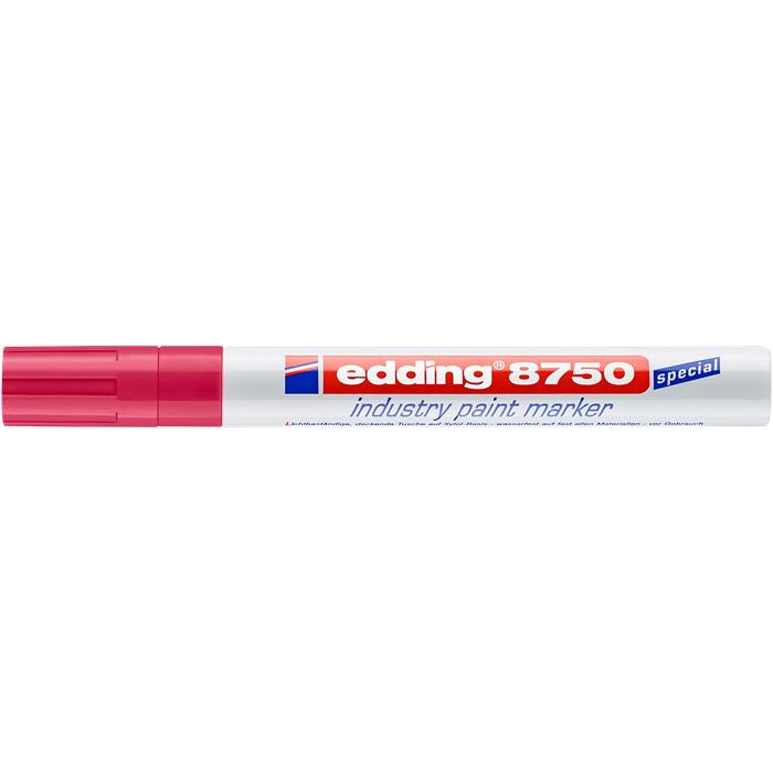 Olejový značkovač, priemyselný 2.0-4.0mm červený Edding 8750 (7580197002)